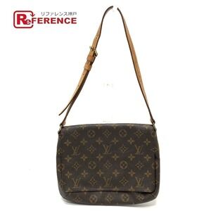 Louis Vuitton Monogram Musette Tango Shoulder Flap Bag Canvas Brown